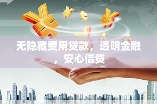 白玉无隐藏费用贷款，透明金融，安心借贷