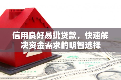 白玉信用良好易批贷款，快速解决资金需求的明智选择