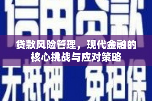 白玉贷款风险管理，现代金融的核心挑战与应对策略