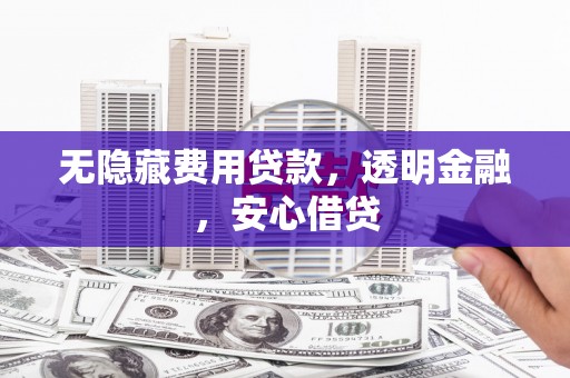 白玉无隐藏费用贷款，透明金融，安心借贷