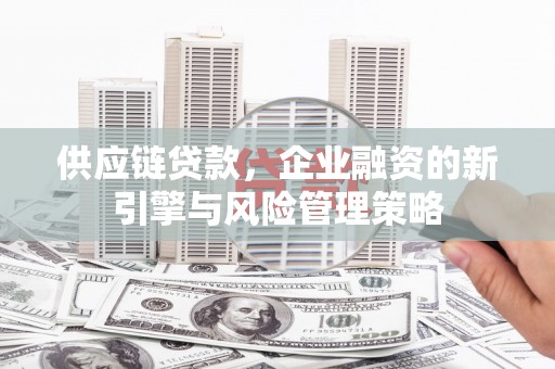 白玉供应链贷款，企业融资的新引擎与风险管理策略