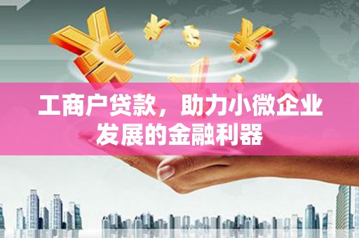 白玉工商户贷款，助力小微企业发展的金融利器