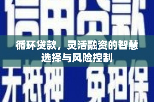 白玉循环贷款，灵活融资的智慧选择与风险控制