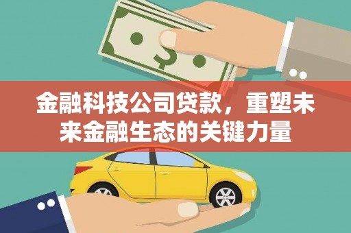 白玉金融科技公司贷款，重塑未来金融生态的关键力量