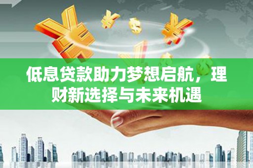 白玉低息贷款助力梦想启航，理财新选择与未来机遇
