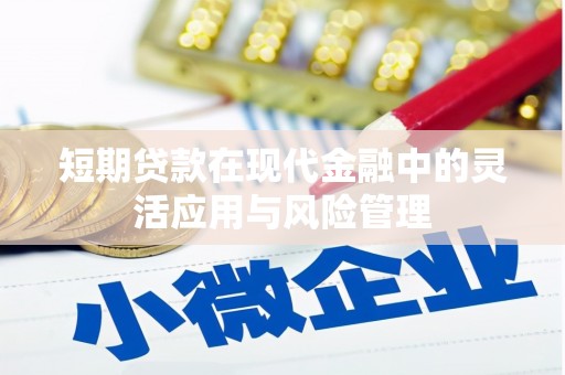 白玉短期贷款在现代金融中的灵活应用与风险管理