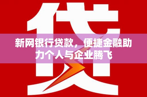 白玉新网银行贷款，便捷金融助力个人与企业腾飞