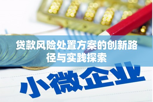 白玉贷款风险处置方案的创新路径与实践探索